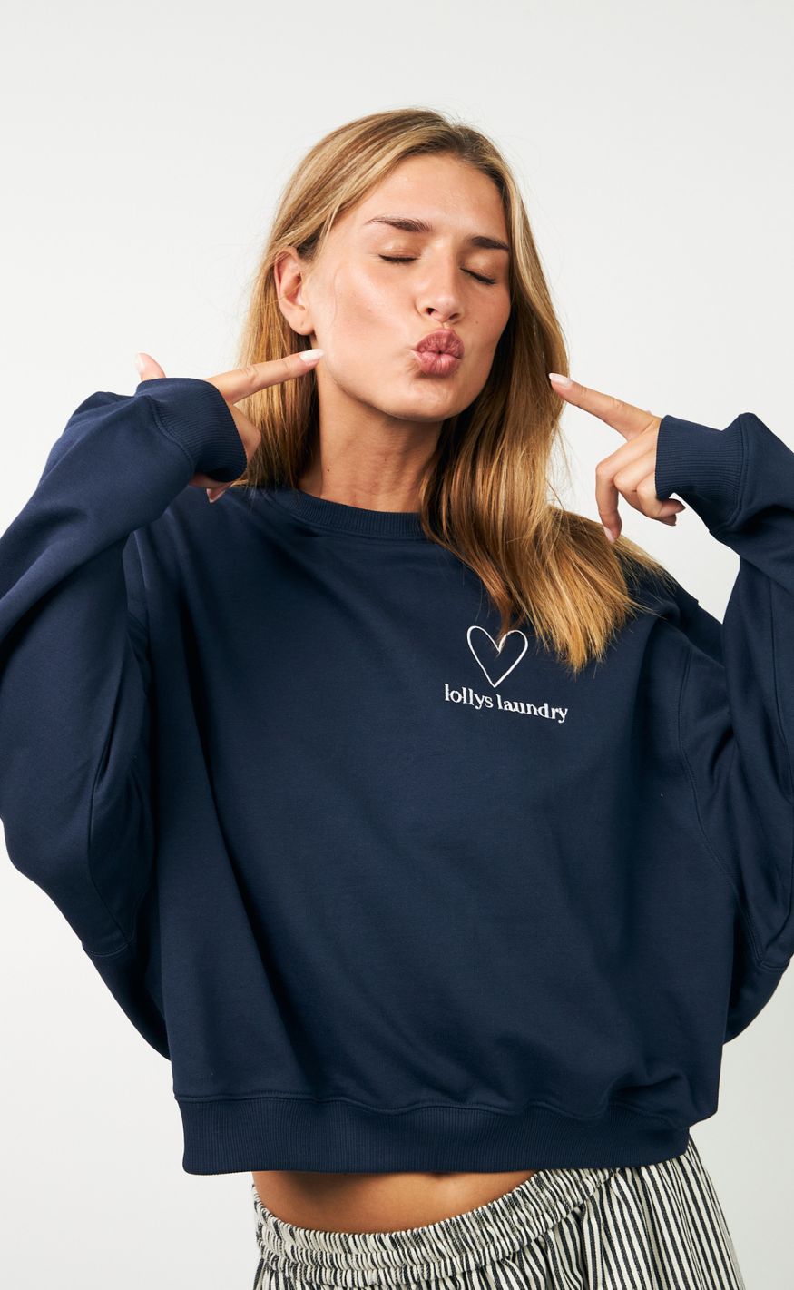 Lollys Laundry Sweatshirt - Sydney - 23 23 Dark Blue