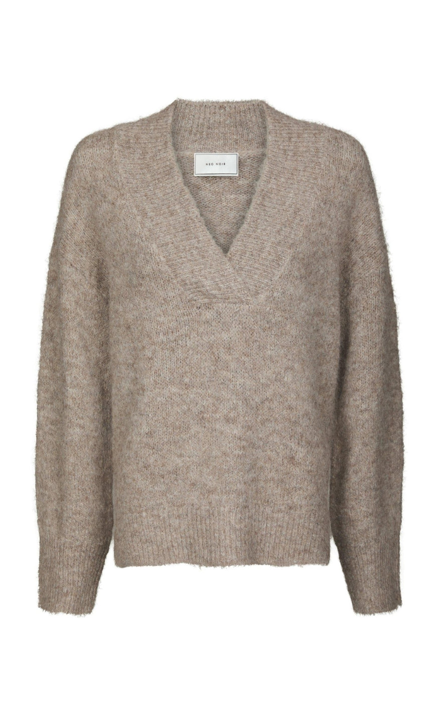 Neo Noir Genser - Melli Fluffy - Beige Melange