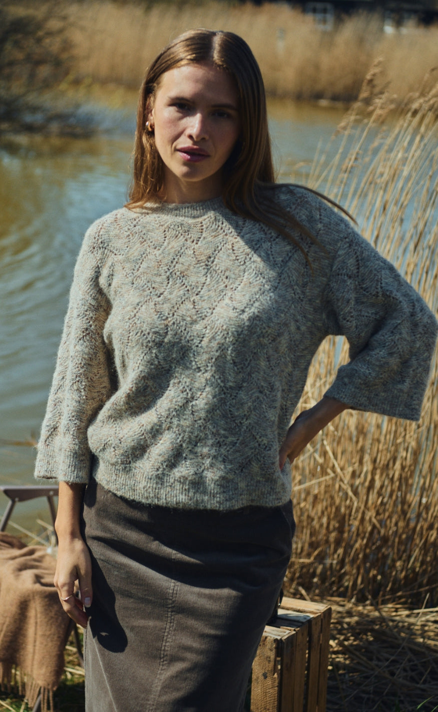 Freequent GenserGenser - Estweed - Oyster Grey Melange
