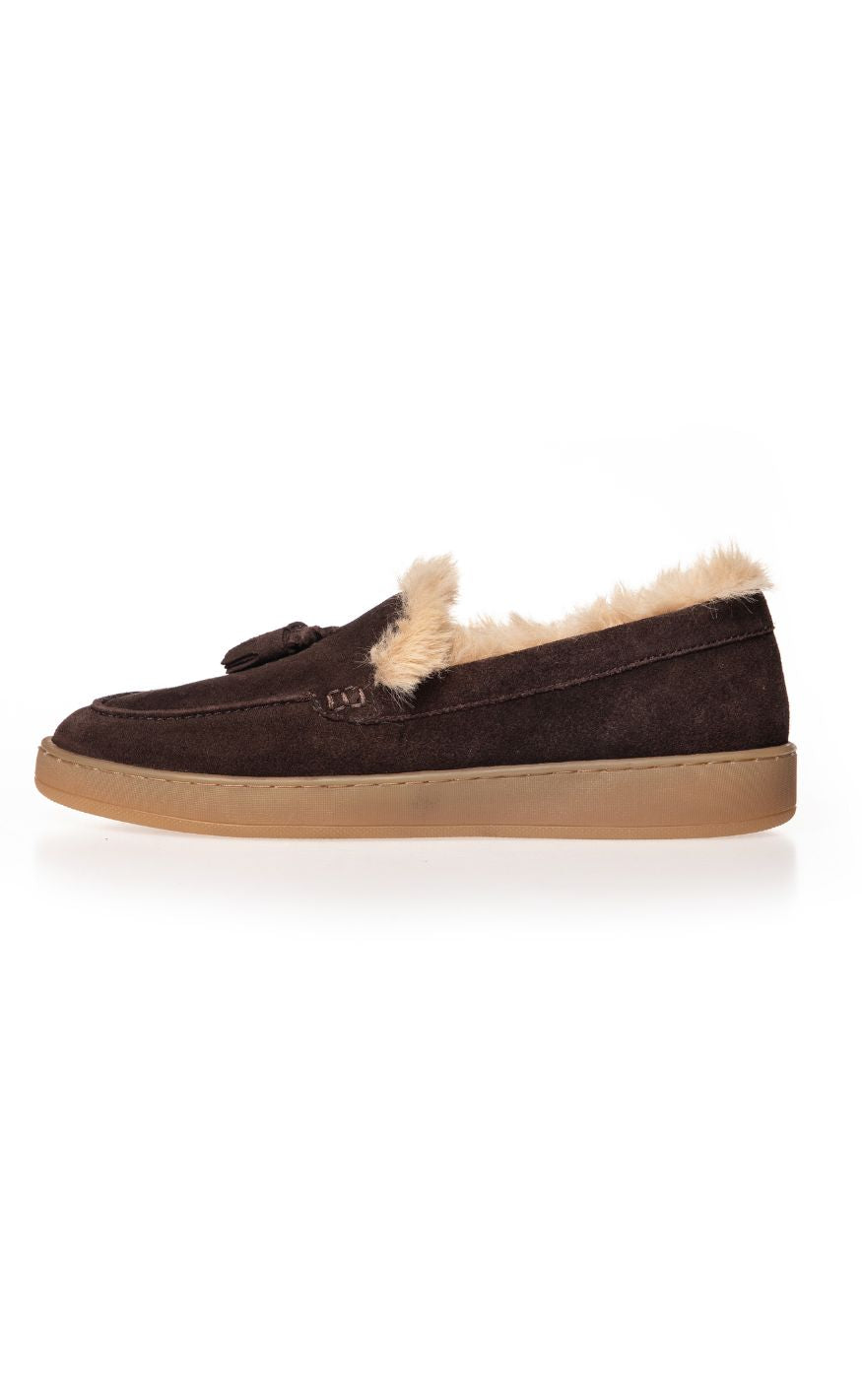 Copenhagen Shoes Loafers - Just A Kiss - Dk Brown