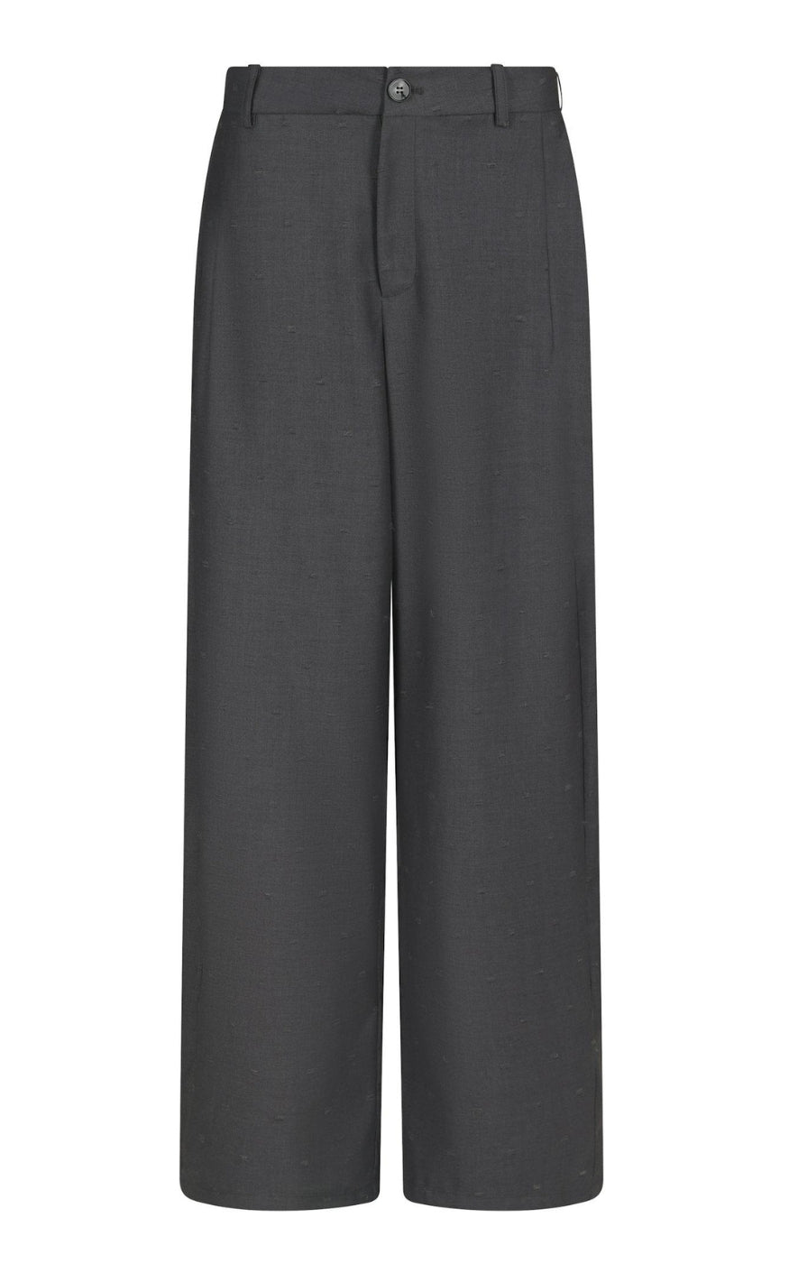 Neo Noir Bukser - Essiall Dobby Suit - Grey Melange