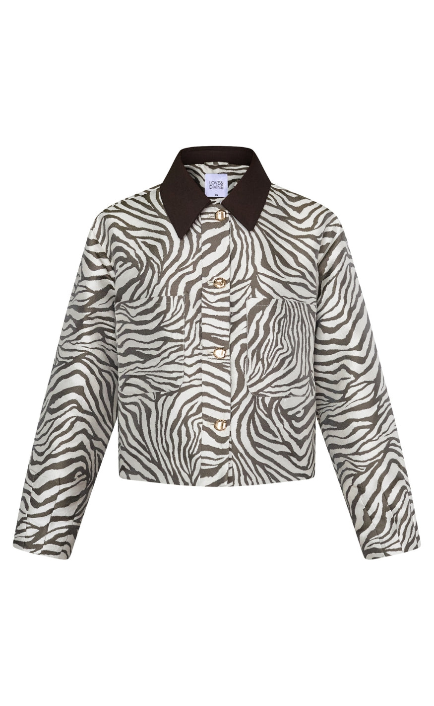 Love & Divine Jakke - Love1621 - Earth Zebra