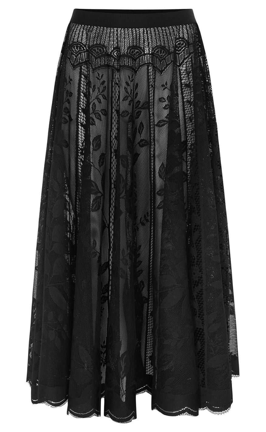 Lollys Laundry Skjørt - Collins Midi - Black