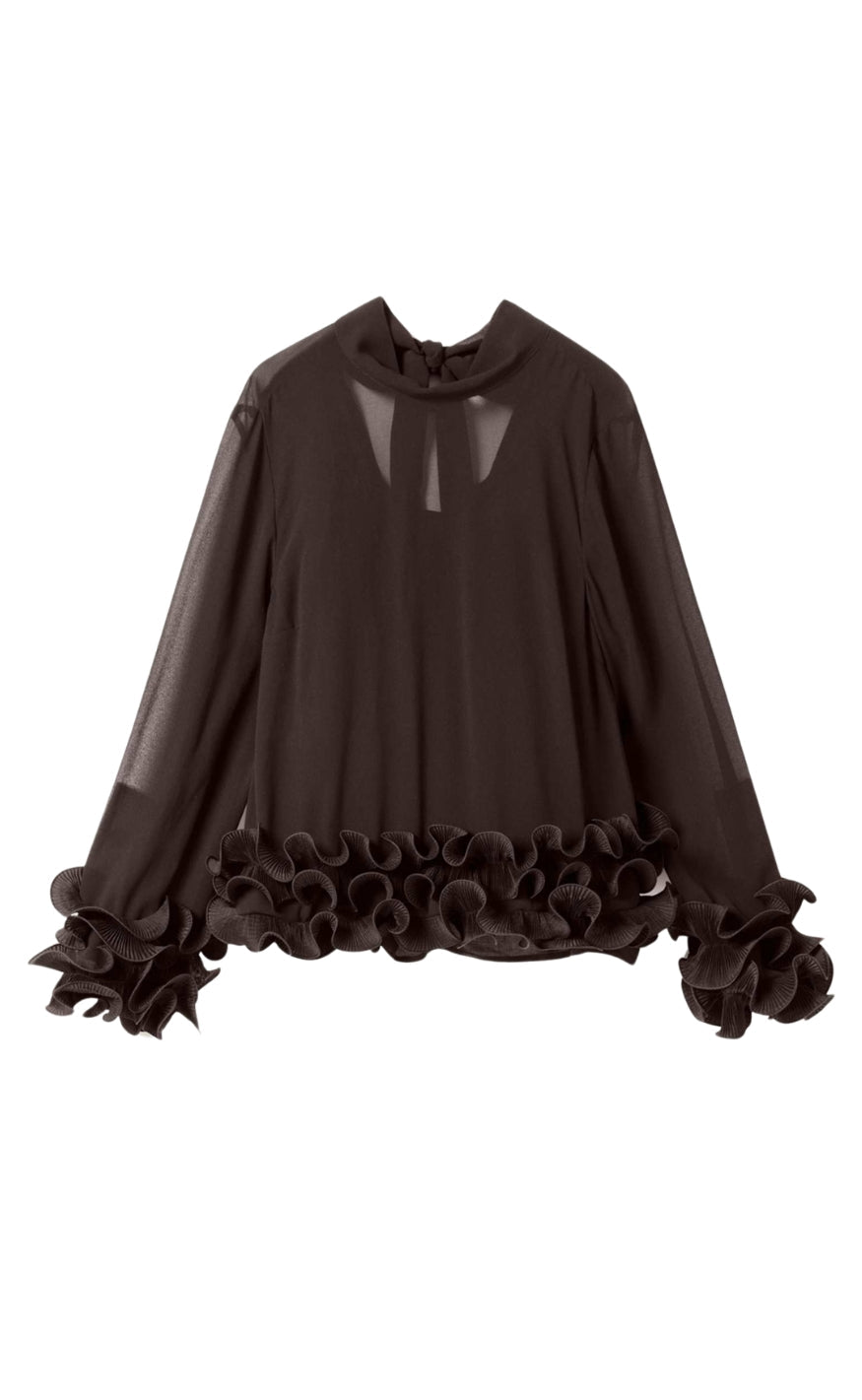 Noella Bluse - Latanietta - Chocolate