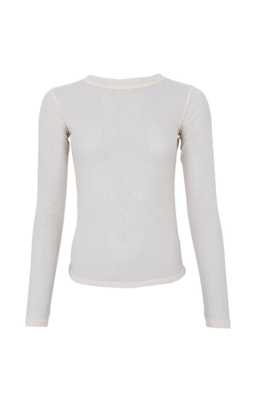Black Colour Bluse - Jessie - Creme
