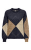 ONLY Strikk - Noeme - Night Sky Cocoa Creme/Biscotti/Melange/Argyle