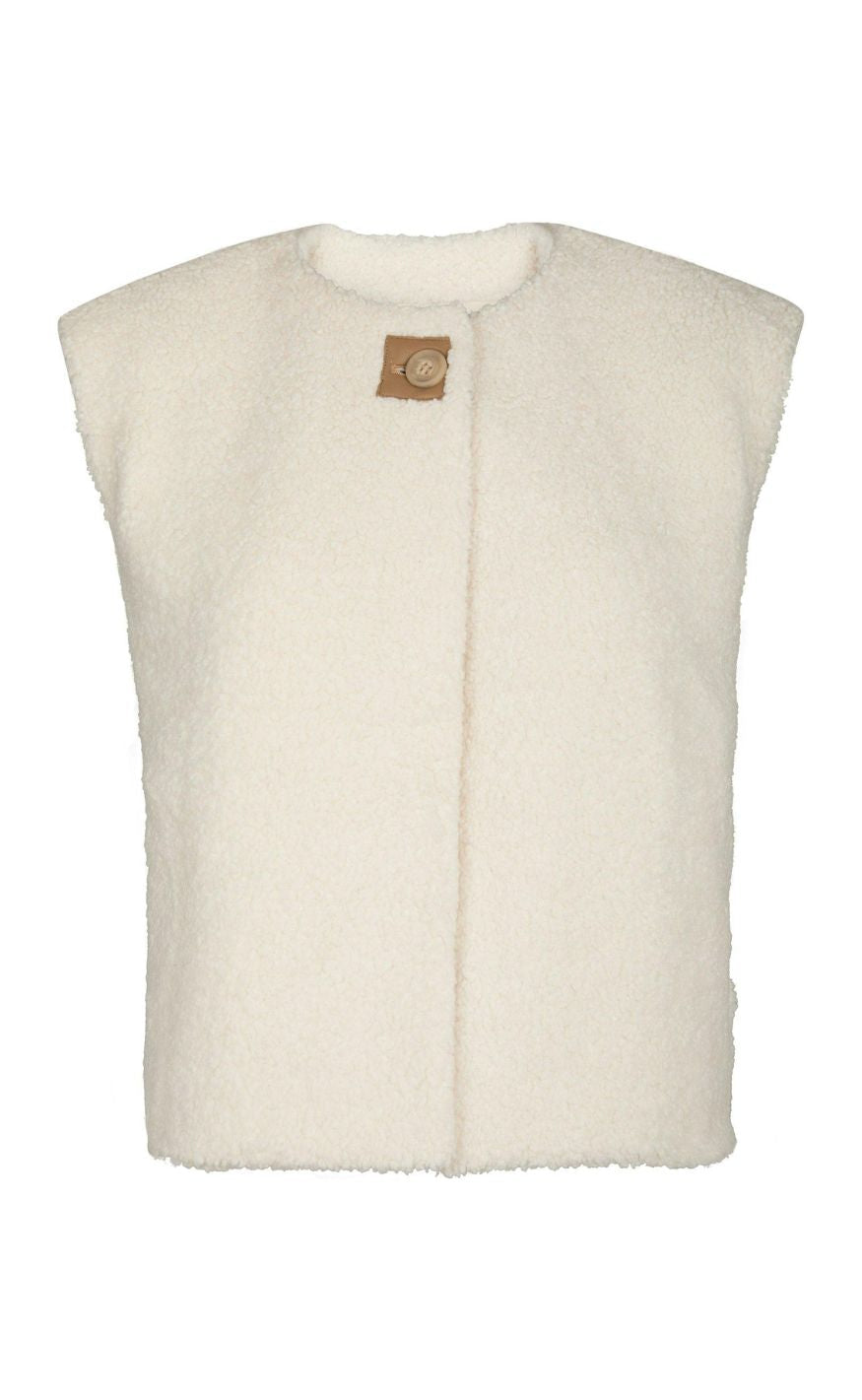 Neo Noir Vest - Anjanna Teddy - Ivory