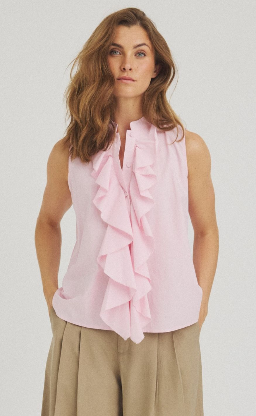 Luxzuz Topp - Vilhelma - Light Pink 3005
