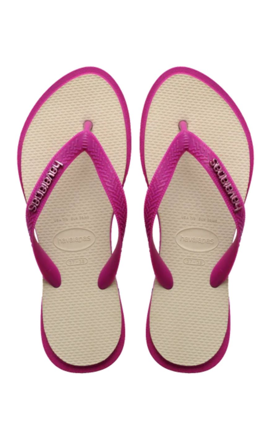 Havaianas Klipklappere - Topp Point Fusion - Rose Gum/ Straw Beige