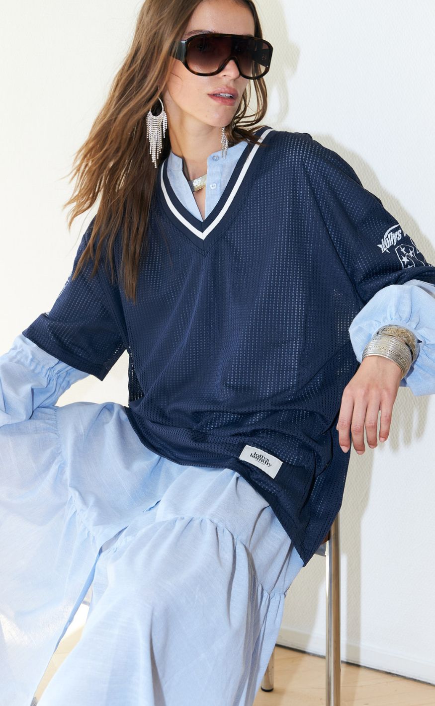 Lollys Laundry T-shirt - Kamilla Sports - Dark Blue