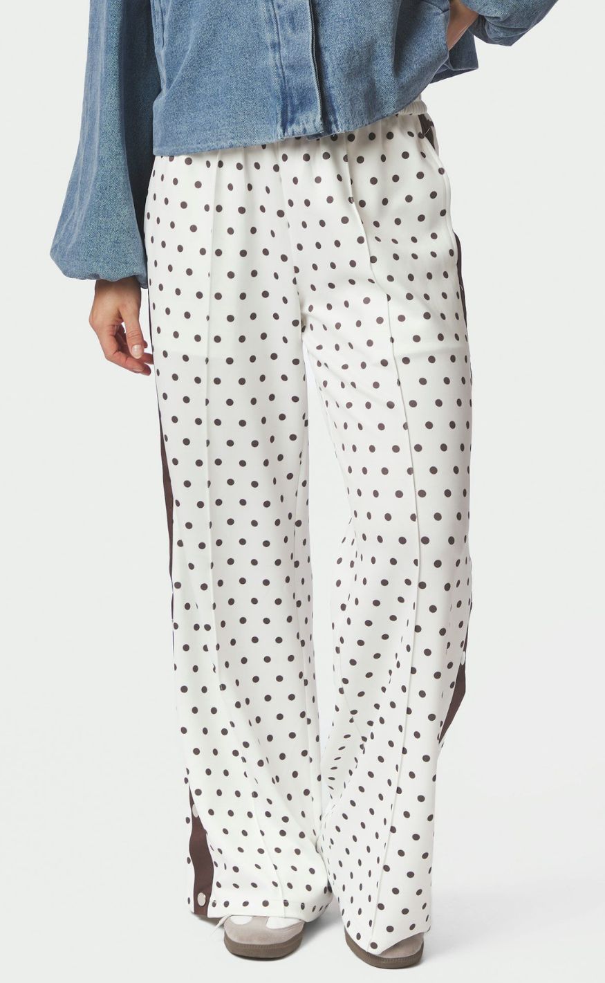 Neo Noir Bukser - Meggie Dot Track - Off White