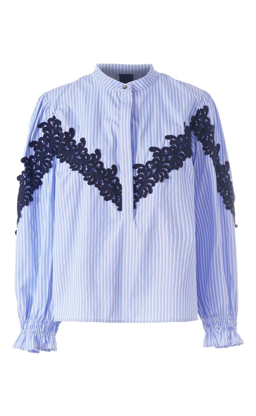 Luxzuz Bluse - Hanna - Colony Blue
