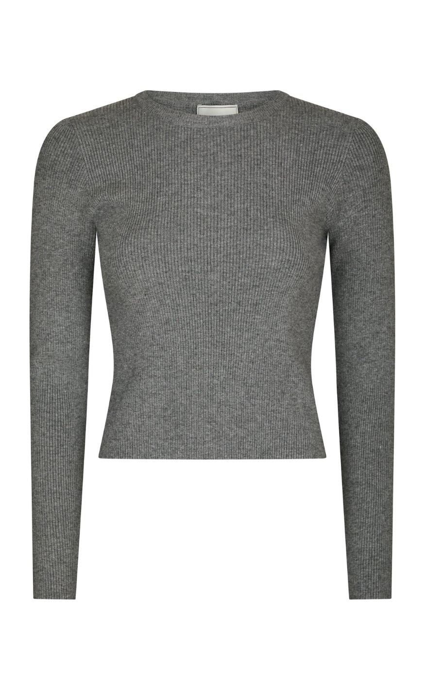 Neo Noir Bluse - Kirrera - Dark Grey Melange