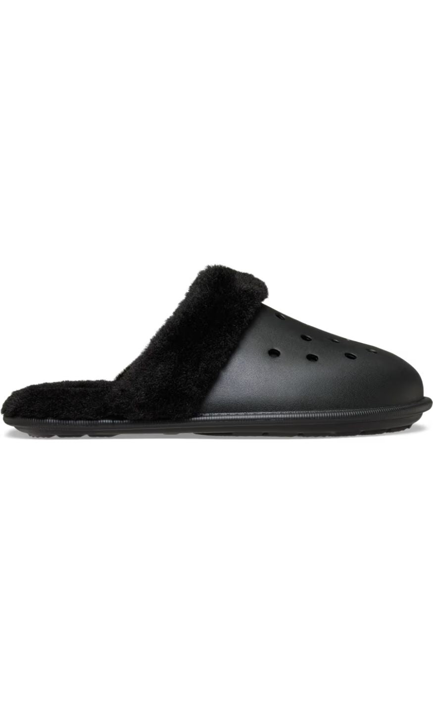 Crocs Træsko - Classic Fuzz Scuff - Black