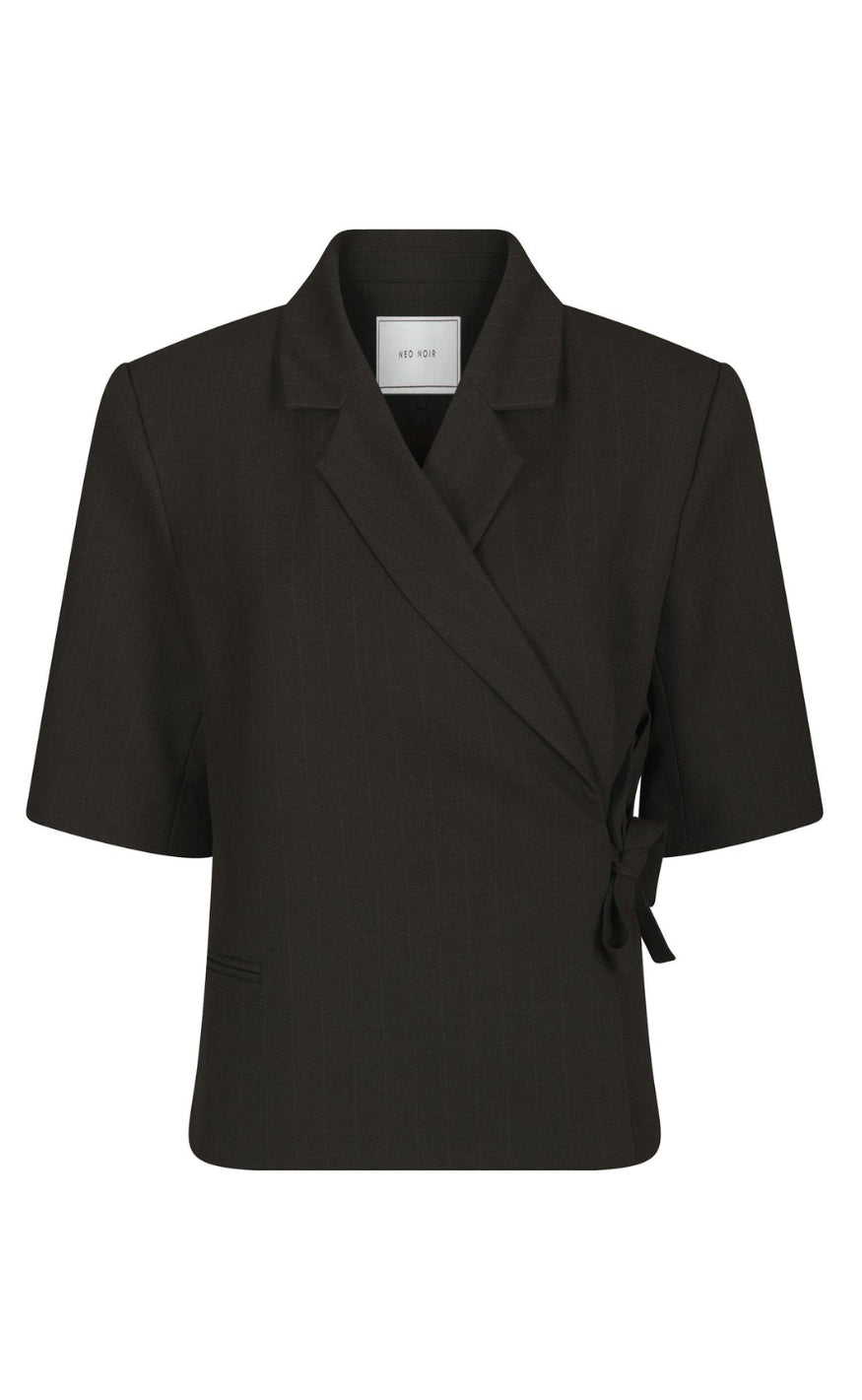 Neo Noir Blazer - Bellea Pinstripe - Antracit