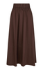Neo Noir Skjørt - Yara Poplin - Dark Brown