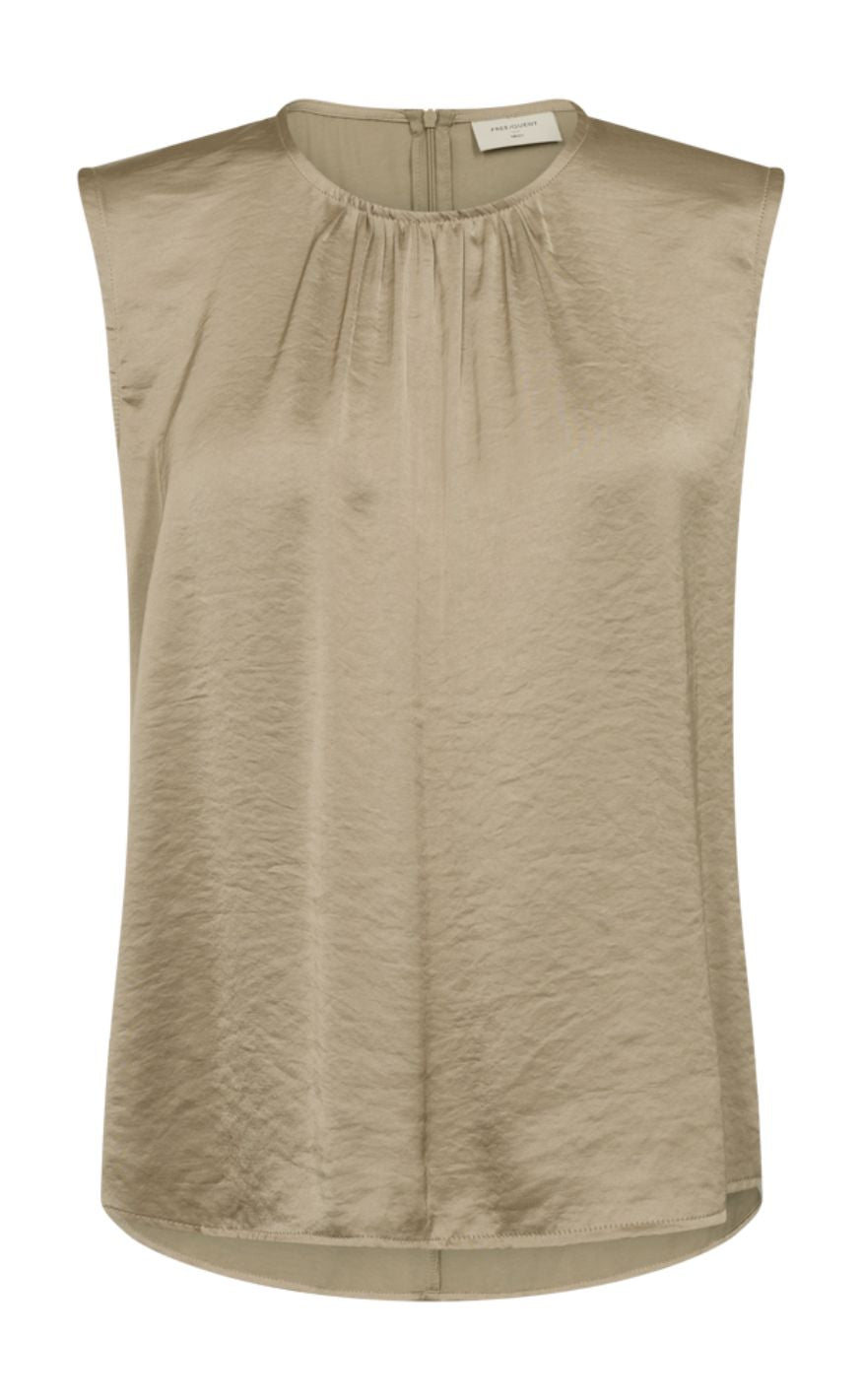Freequent Topp - Dove - Silver Mink
