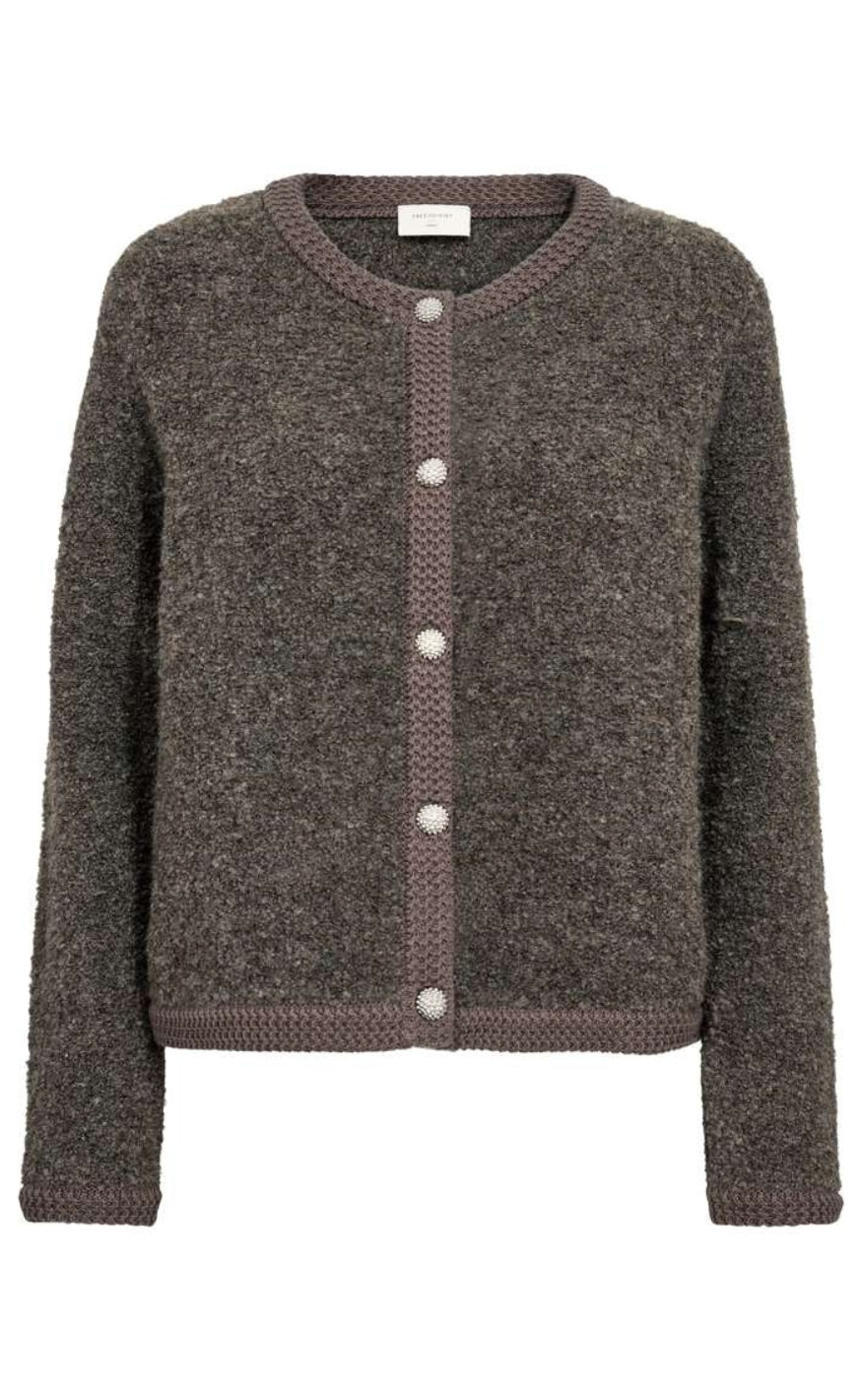 Freequent Cardigan - Grschrista - Morel Melange