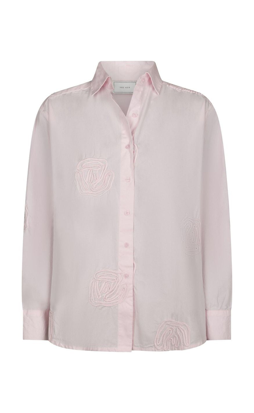 Neo Noir Skjorte - Dalma Dori Emb - Light Pink