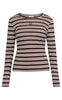 Love & Divine T-skjorte - Love1625 - Brown Stripes