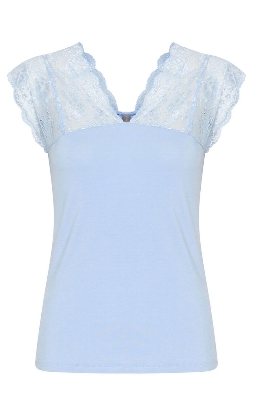 Culture Topp - Poppy Lace - Cashmere Blue