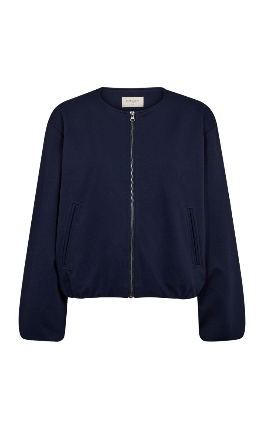 Freequent Jakke - Nanni Zip - Navy Blazer