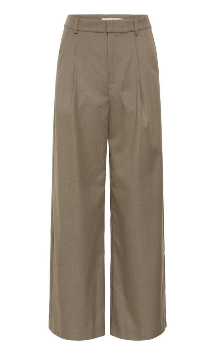 Gestuz Bukser - Paula MW Wide - Dark Timberwolf Melange