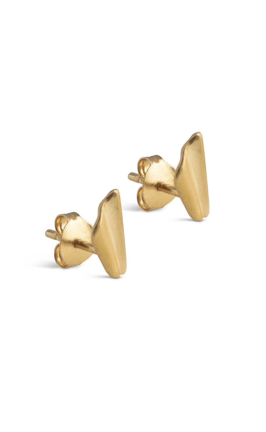 ENAMEL Copenhagen Øreringer - Wave Leaf - Gold Colour