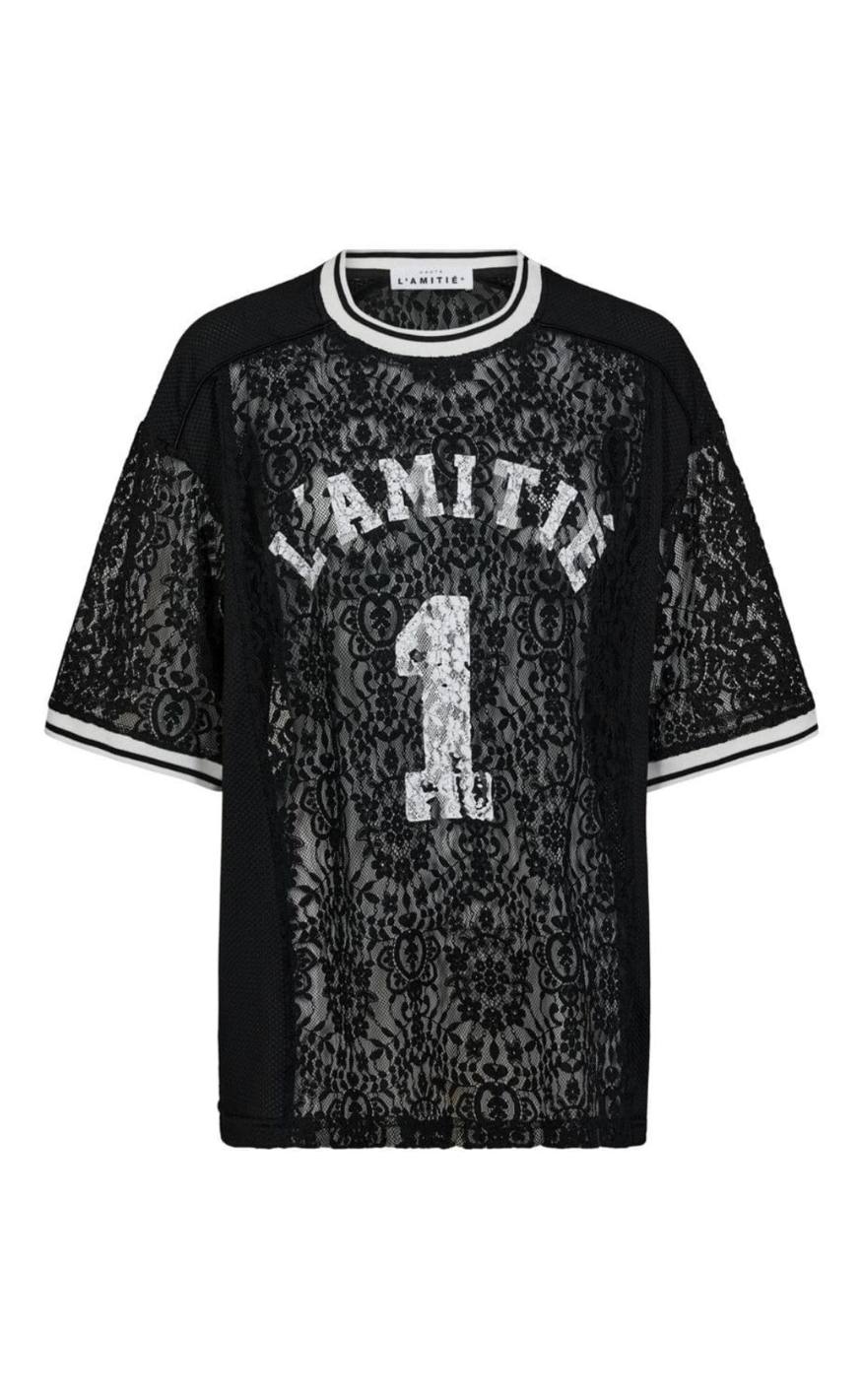 Haute L'Amitié T-Shirt - Lace Football - Black