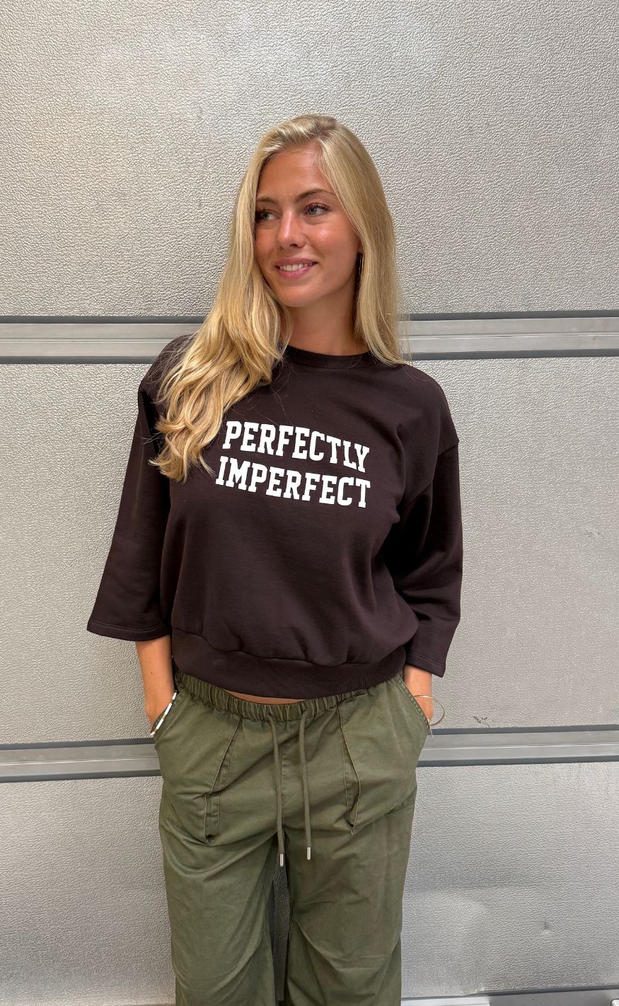 Continue Sweatshirt - Sissie - Brown