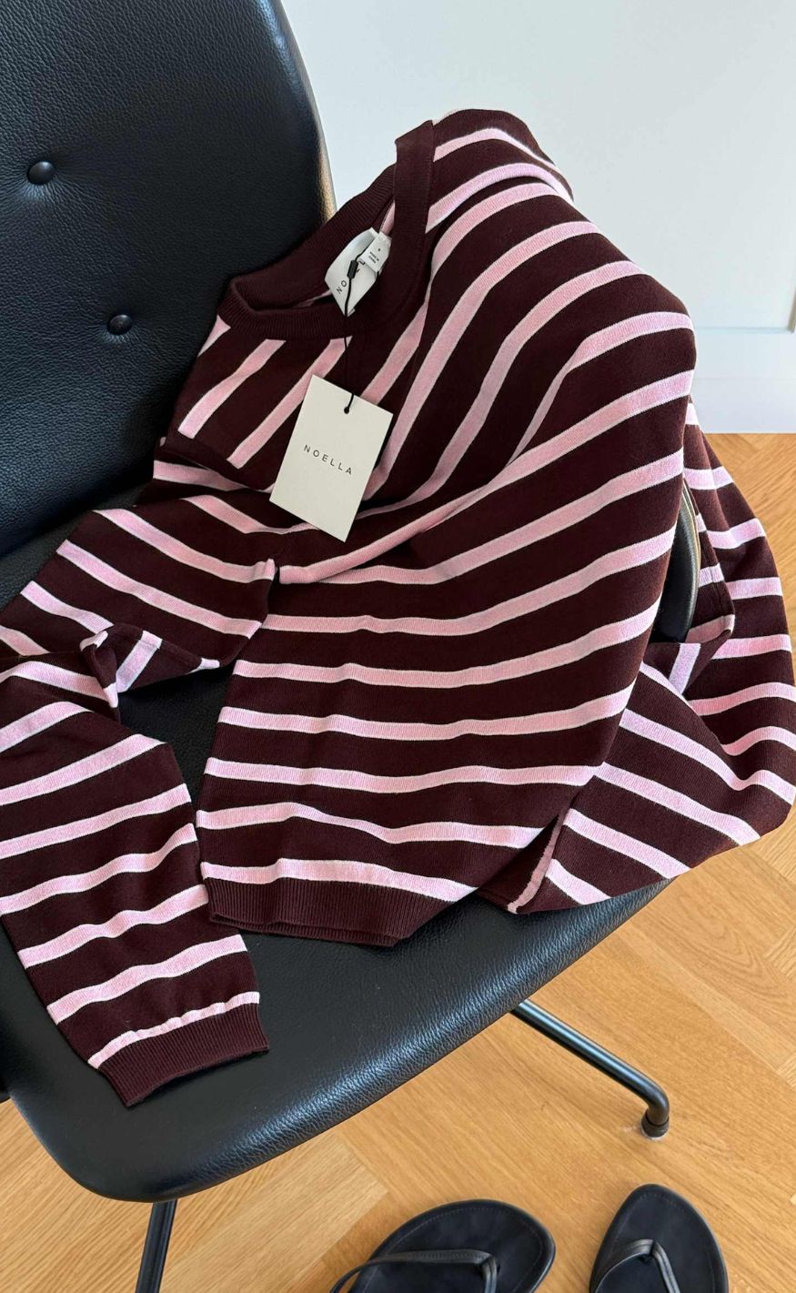 Noella Genser - N-Muna LS - Dannia Blush Chocolate Stripe