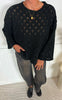 Marta Du Chateau Strikk - Peach - Black