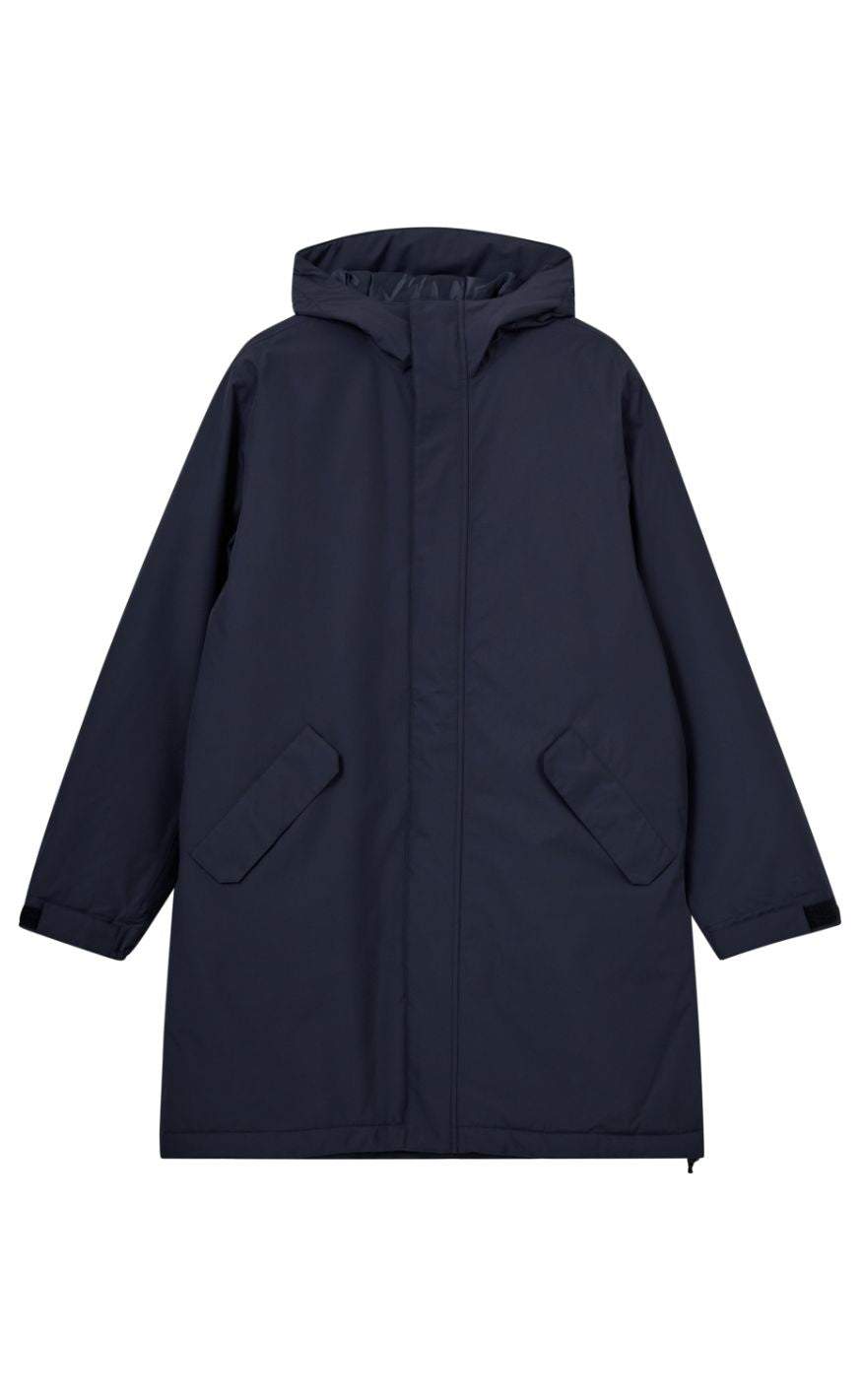 H2O Jakke - Læsø Padded Long - Navy