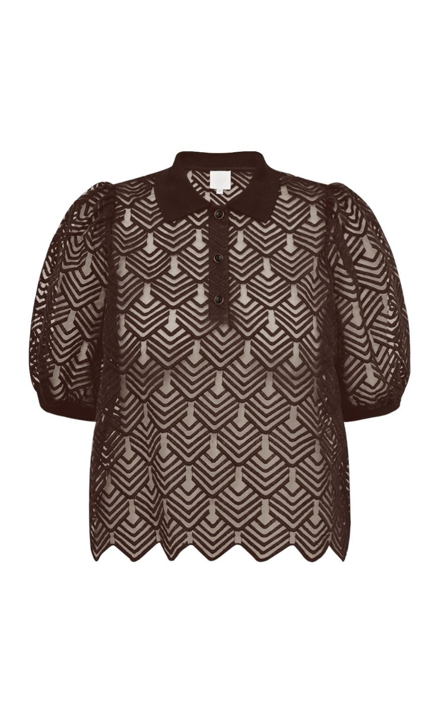 Gossia T-shirt - Ava Polo - Chocolate
