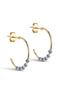 ENAMEL Copenhagen Øredobber - Lola Large Hoops - Cornflower