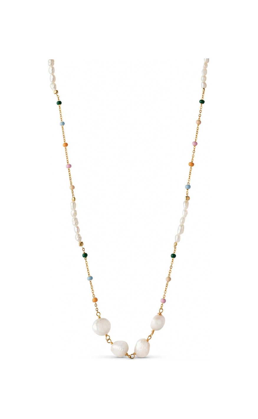 Enamel Halskjede - Lola Perla - Dreamy/Pearl