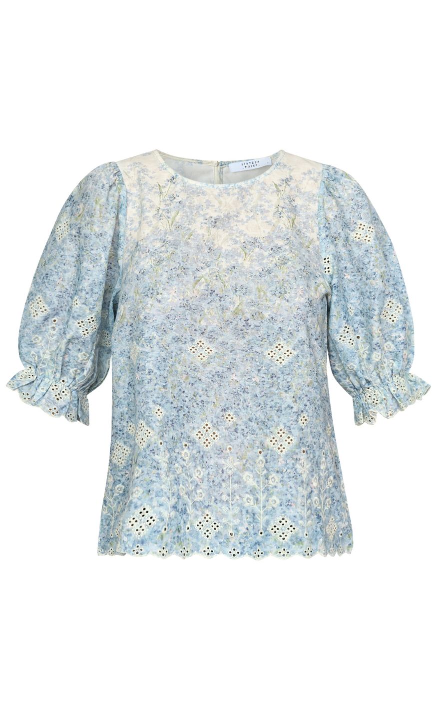 Sisters Point Bluse - ESTER-Topp - Cream Flowers