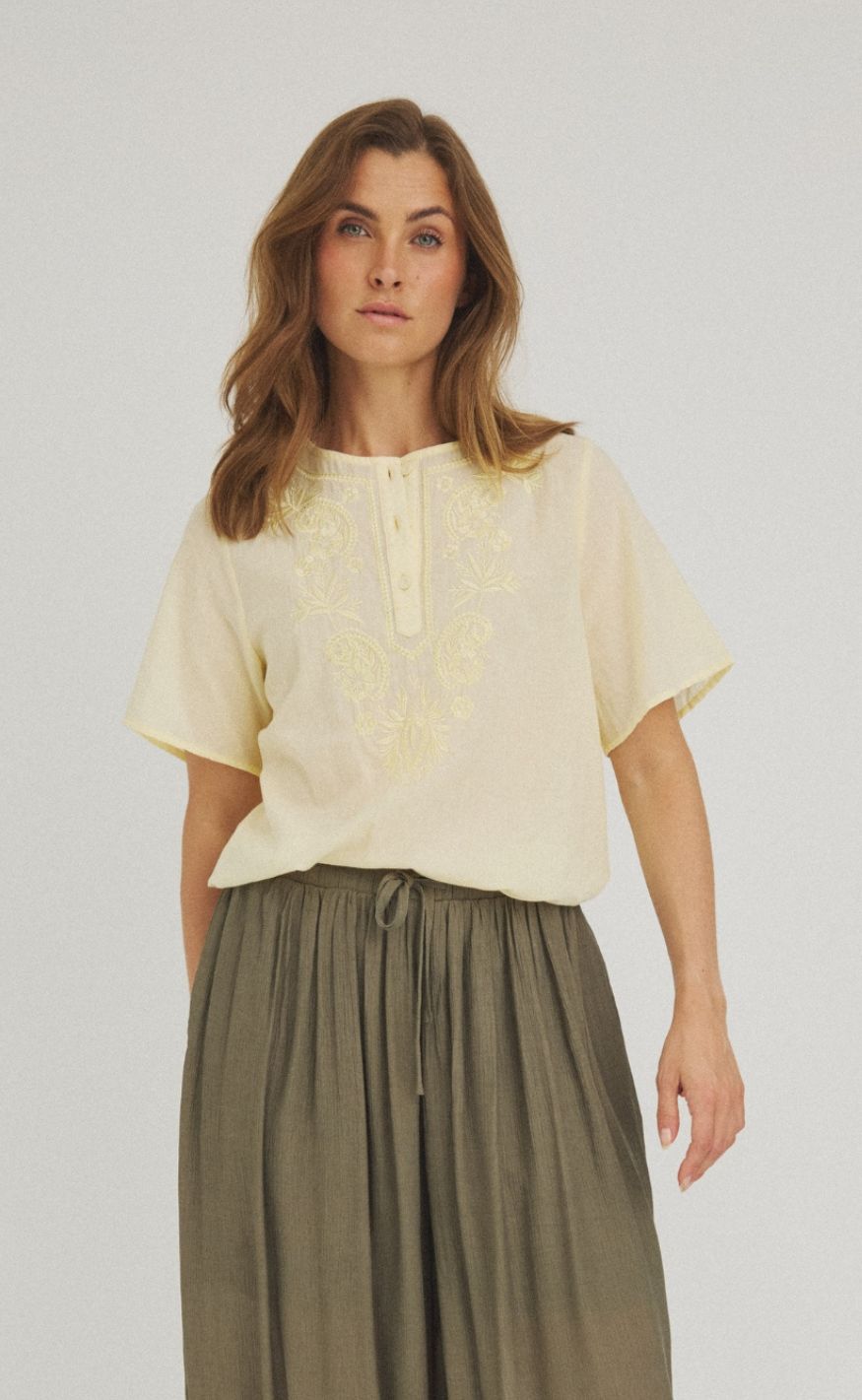 Luxzuz Bluse - Viva - Soft Yellow 1029