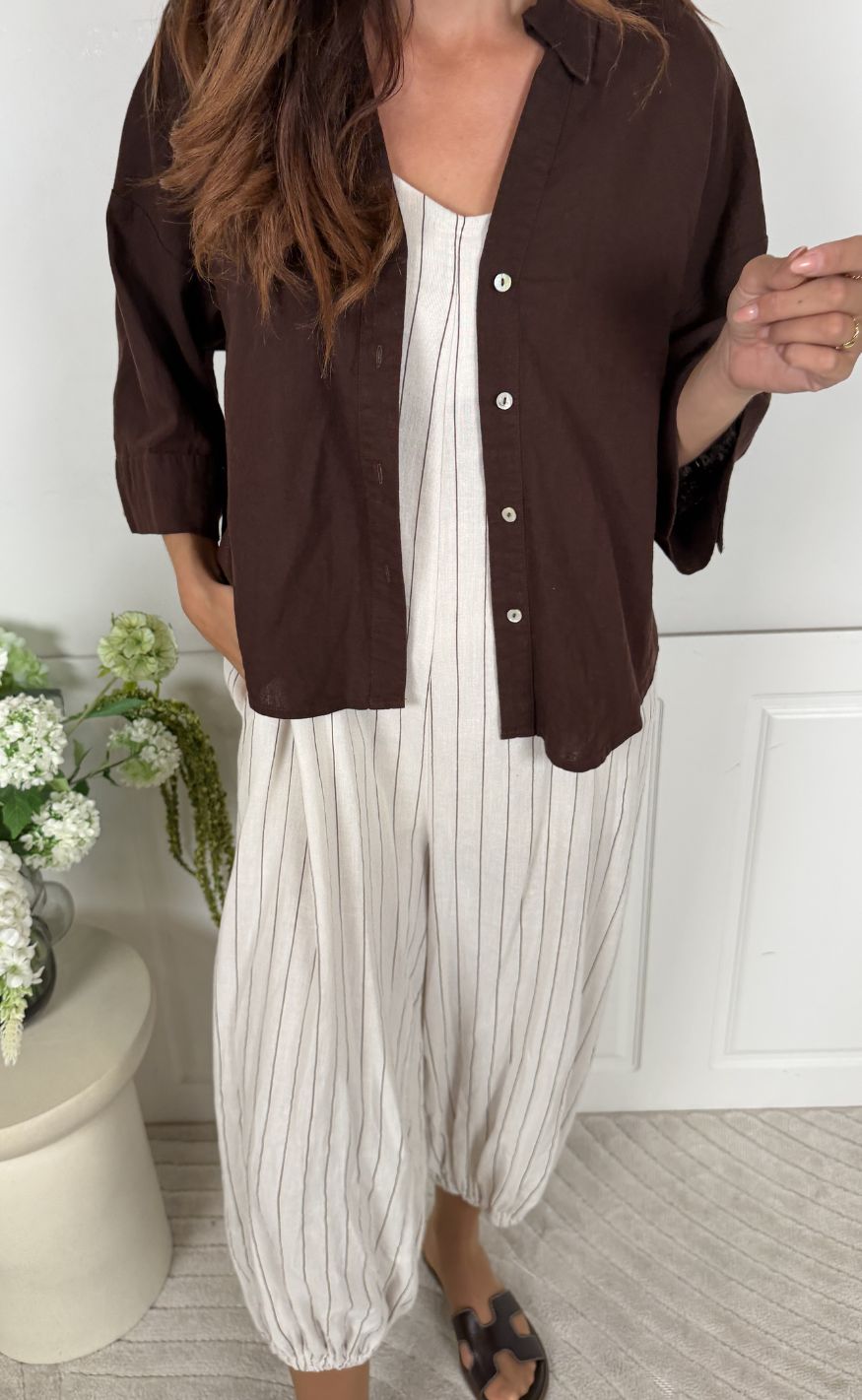 Marta Du Chateau Jumpsuit - Tarelle - Sabbia Stripe