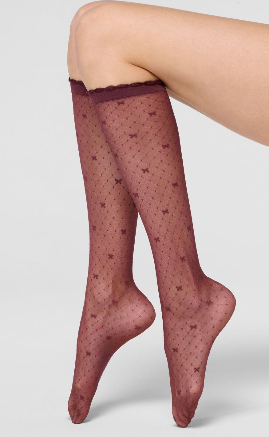 Oroblu Strømper - Graceful Knee-high - Bordeaux