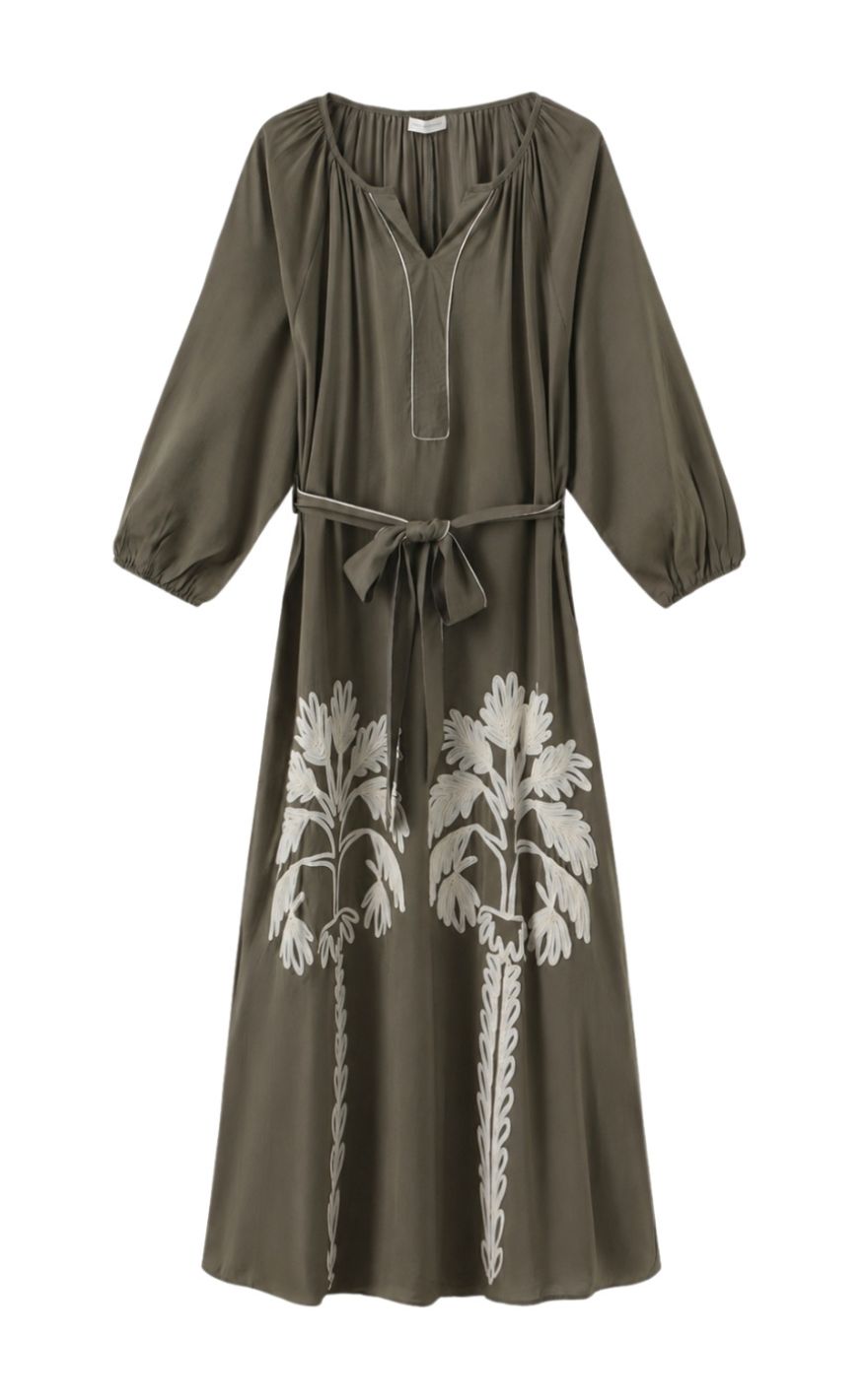 Luxzuz Kjole - Varinka - Army Green 6330