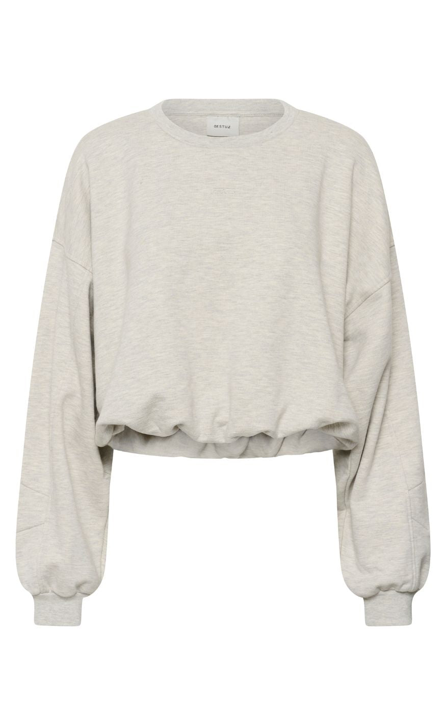 Gestuz Sweatshirt - Kahla  Ultra Light Grey Melange