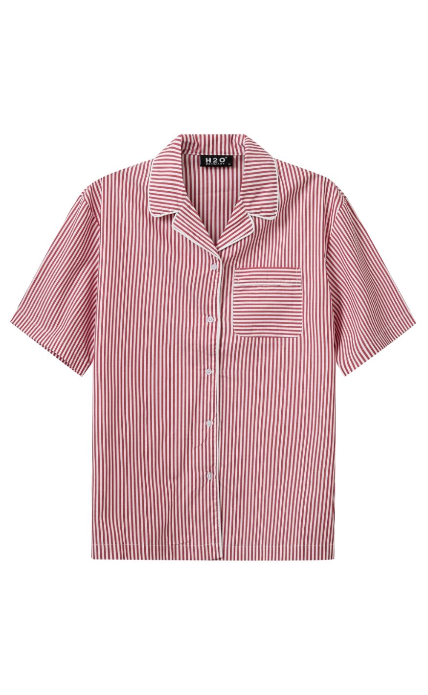 H2O Skjorte - Rønne Essential - Red/White