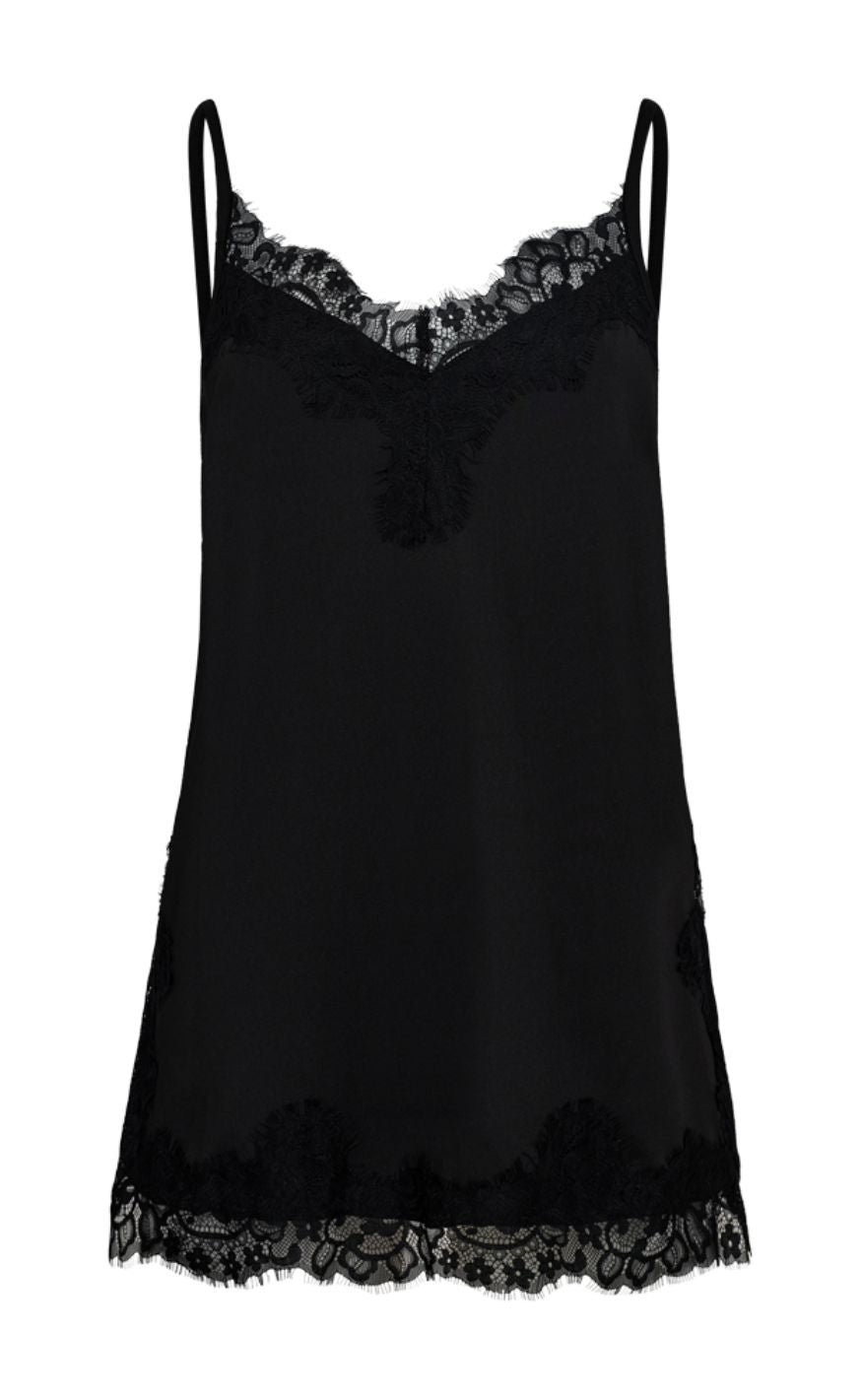 Freequent Topp - Bicco Lace - Black