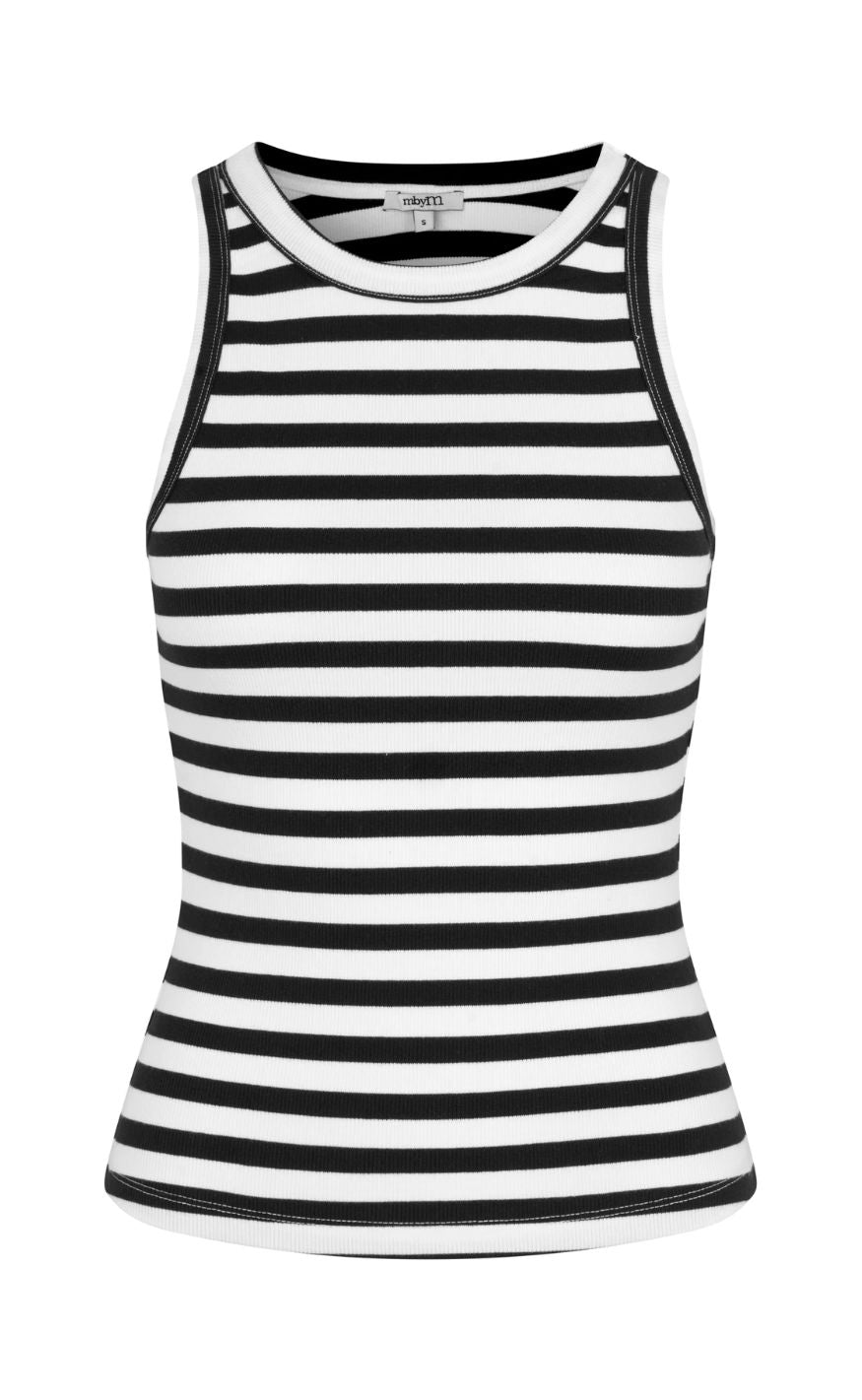 MbyM Topp - Jaxson-M - White Black Stripe
