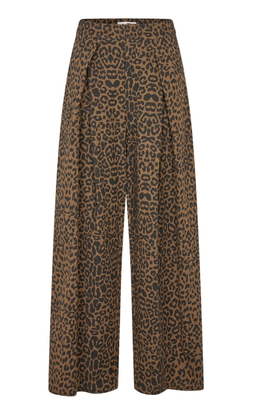 Lollys Laundry Bukser - Zola - Leopard Print