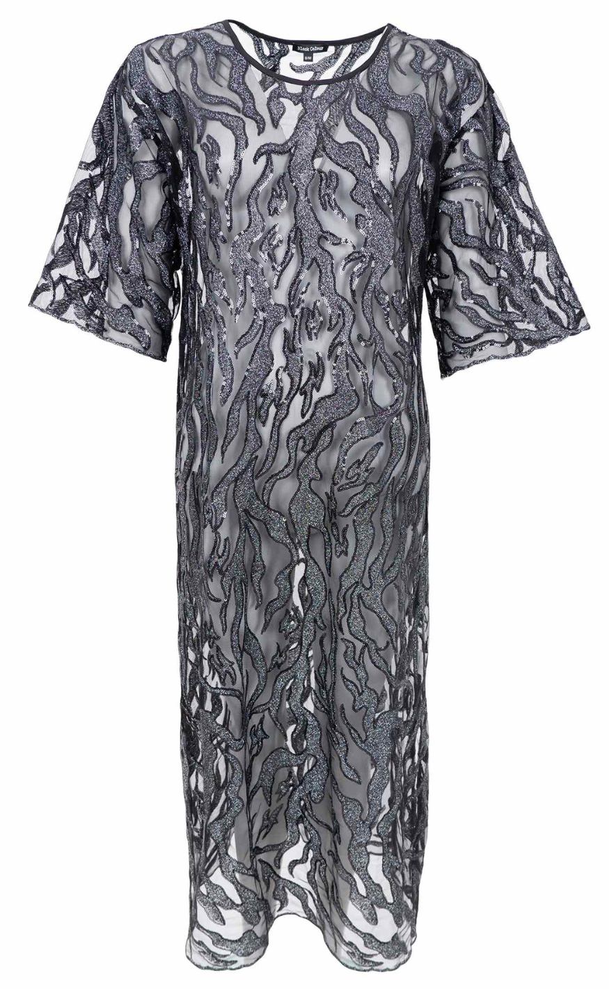 Black Colour Kjole - Maggie - Black Silver