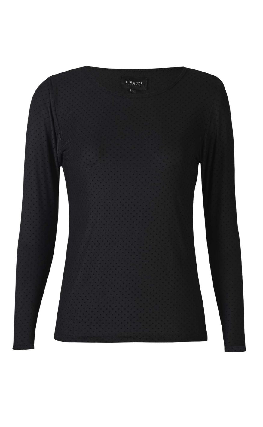 Liberté T-shirt - Mesh LS - Black