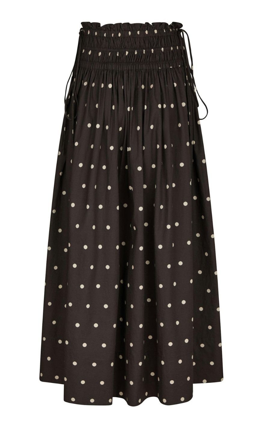 Neo Noir Skjørt - Lillie Dot - Dark Brown