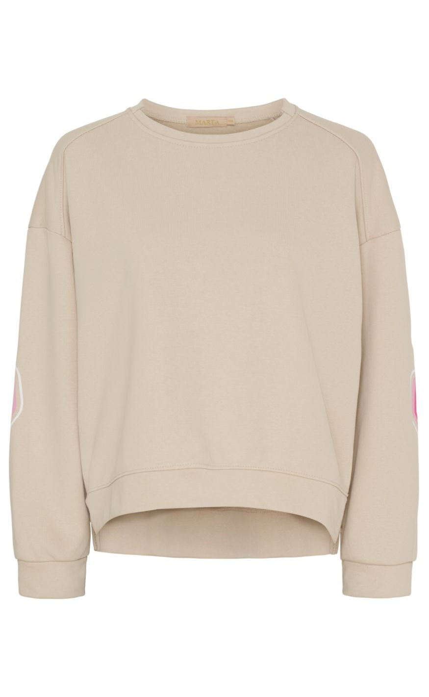 Marta Du Chateau Sweatshirt - Nadine - Beige